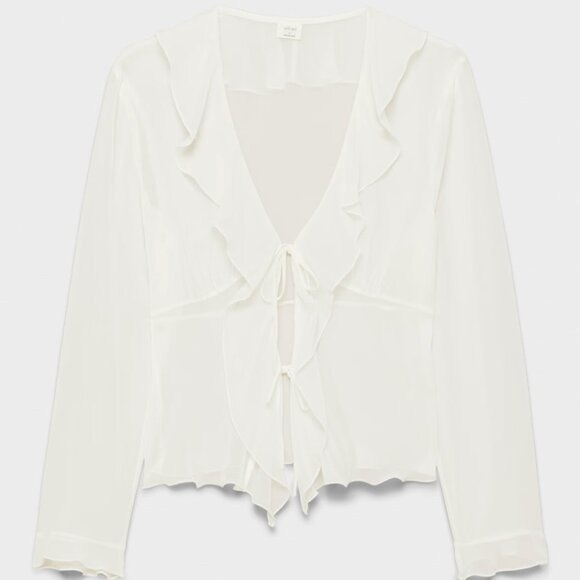 Aritzia Wilfred Frenchy Blouse in White - Picture 11 of 11